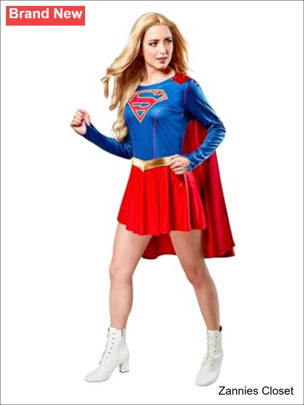 👻 Rubies DC Superheroes Supergirl Costume Dress with Cape & Belt
